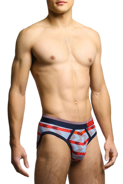 2(X)IST Zig Zag Stripe Red Graphic Cotton Briefs thumbnail 2