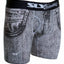 Sly Black & White Denim Boxer Brief - Long