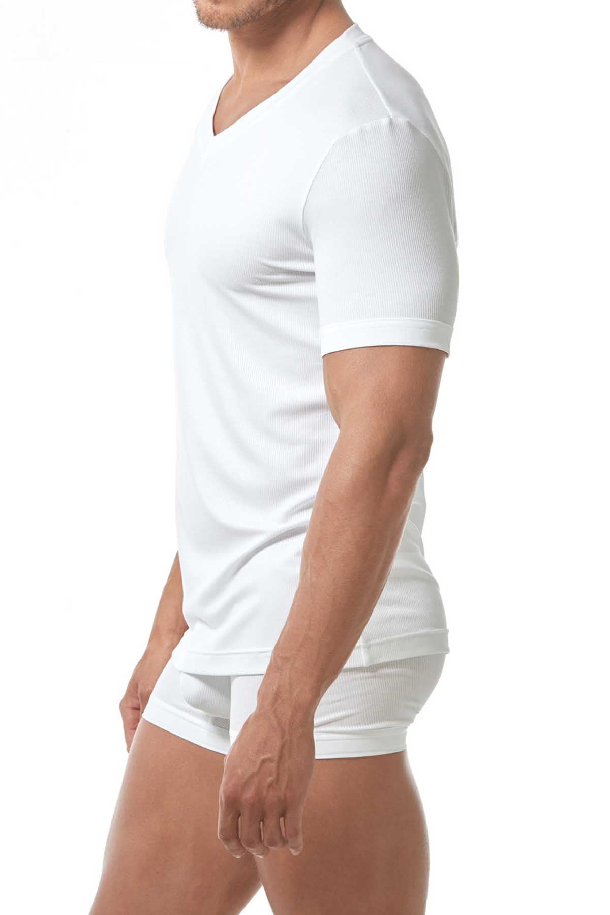 Gregg Homme White Menz V-Neck Tee