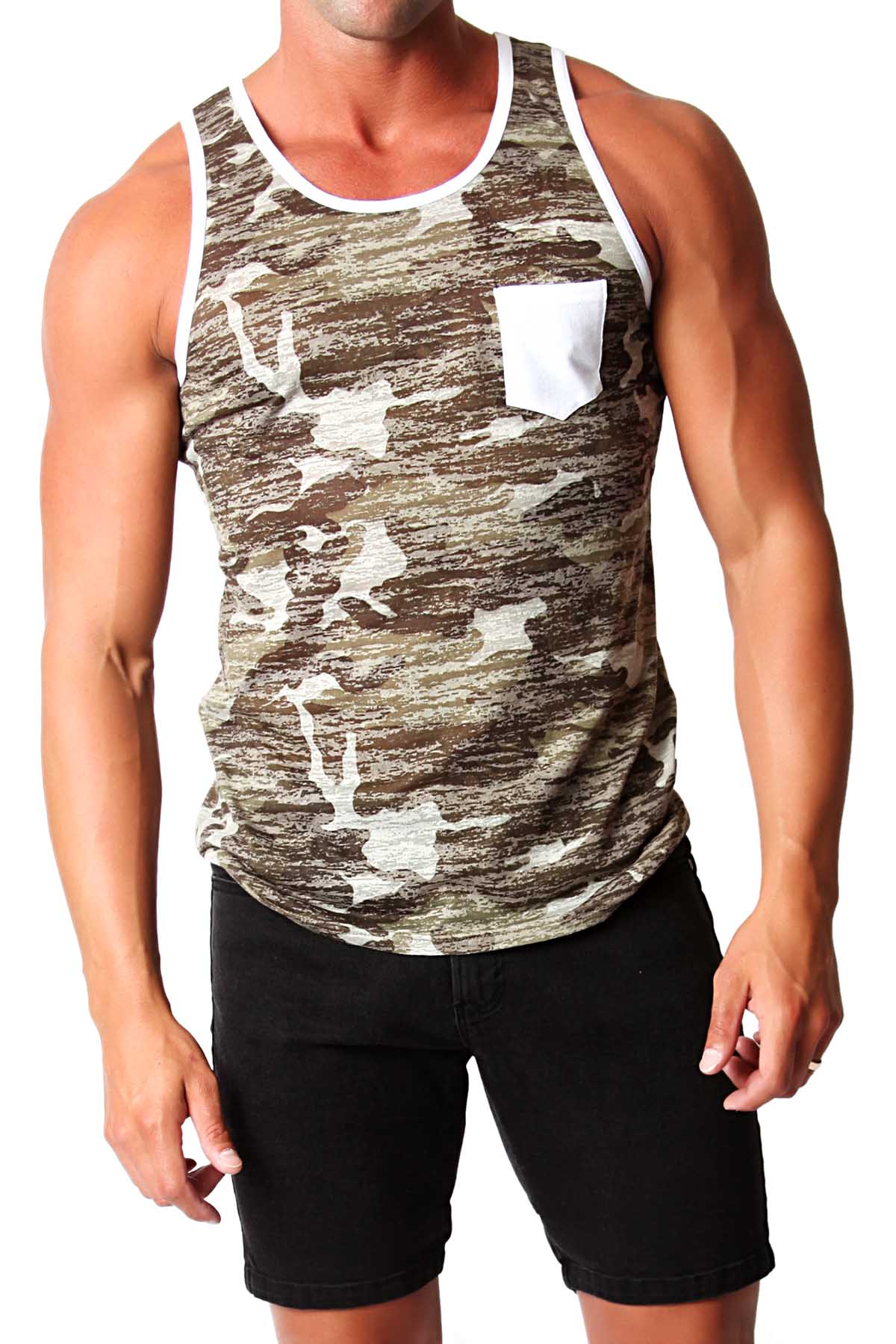 Timoteo Camouflage & White Oceanside Tank