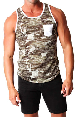 Timoteo Camouflage & White Oceanside Tank thumbnail 1
