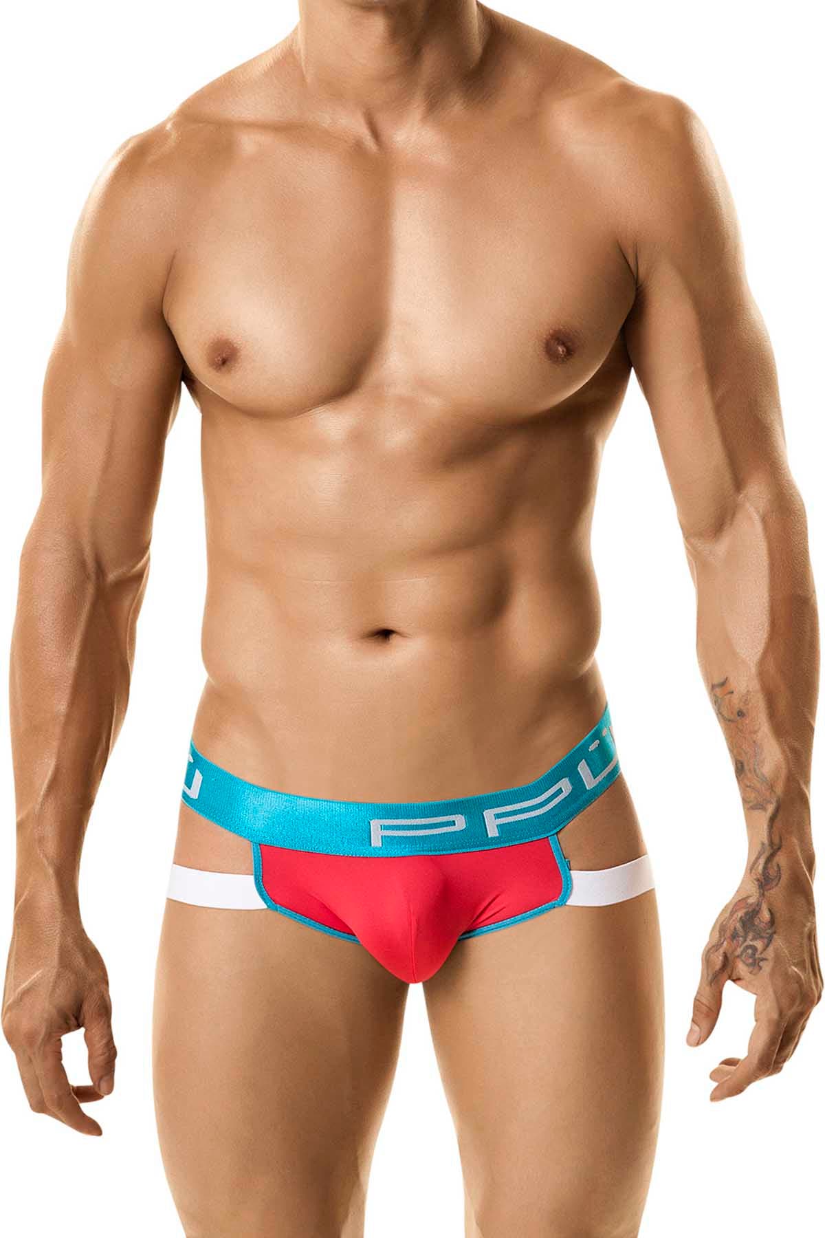 PPU Salmon & Turquoise Jockstrap