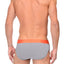 2(X)IST Grey & Orange Electric Cotton Stretch Brief