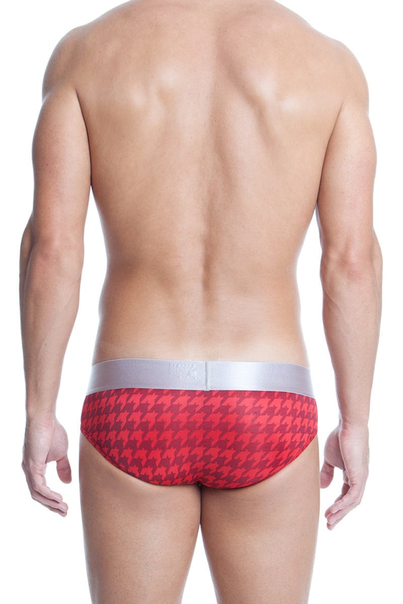 Papi Red Rave Houndstooth Brief