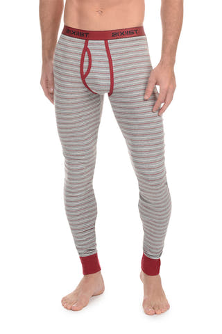 2(X)IST Heather Grey Essential Cotton Long John