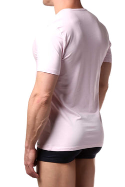 Doreanse Pink Deep V-Neck Tee thumbnail 2