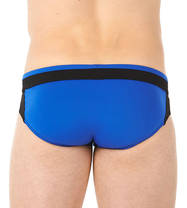 Gregg Homme Blue Mesh Insert Swim Brief