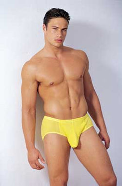 Contour Yellow Mesh Basic Brief thumbnail 2