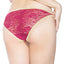 Coquette Raspberry Lace Crotchless Panty
