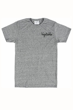 Rxmance Unisex Grey Veggies Crew Tee thumbnail 2
