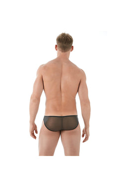Gregg Homme Black Mesh Suspender C-Ring Brief thumbnail 4