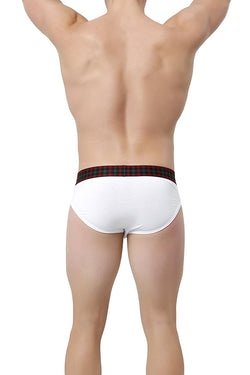 2(X)IST White Tartan No-Show Brief thumbnail 2