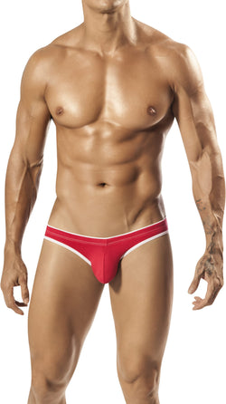 PPÜ Red/White-Contrast Bikini Brief thumbnail 1
