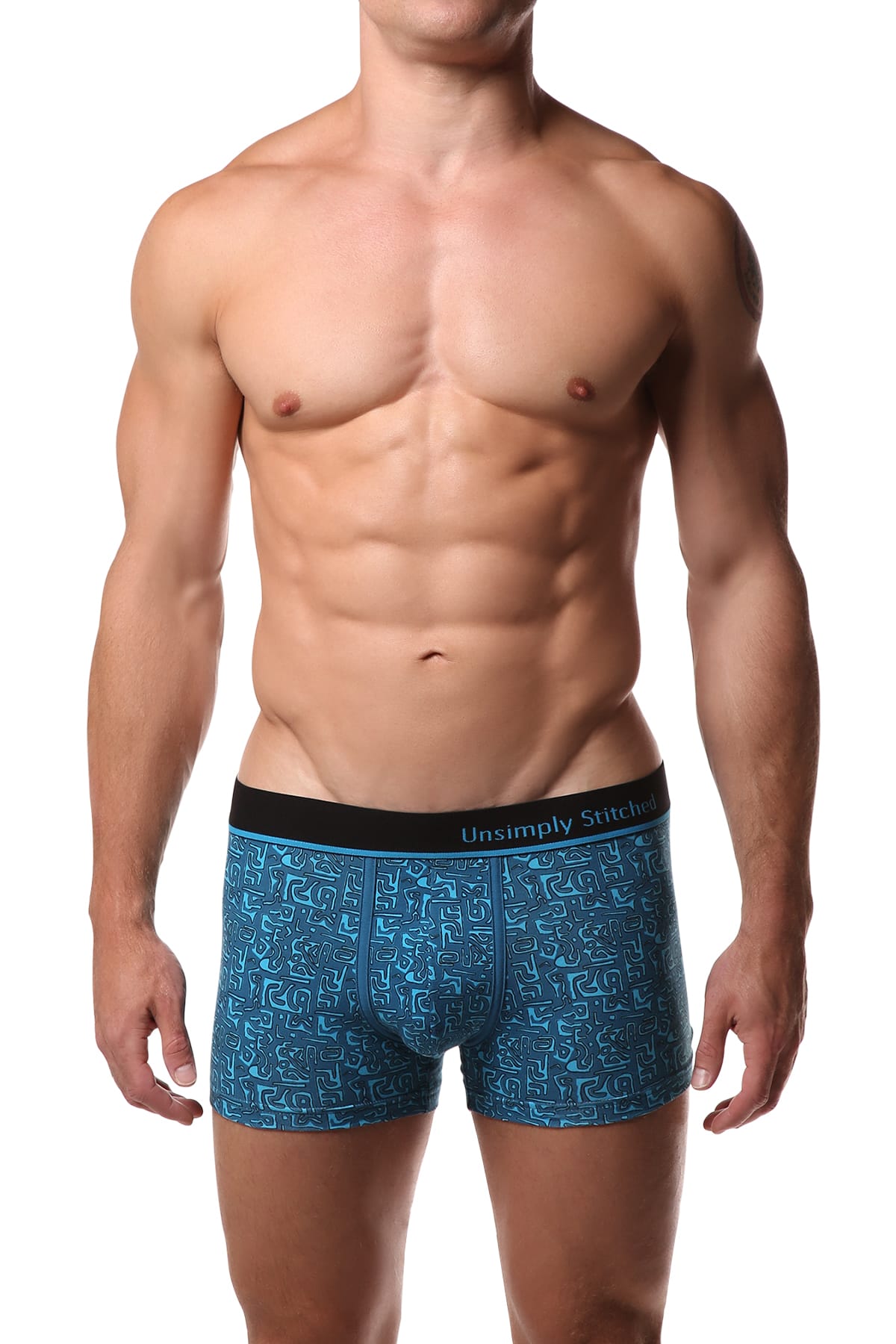 Unsimply Stitched Blue Aztec Trunk