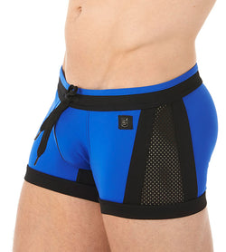 Gregg Homme Blue Mesh Insert Swim Trunk thumbnail 2