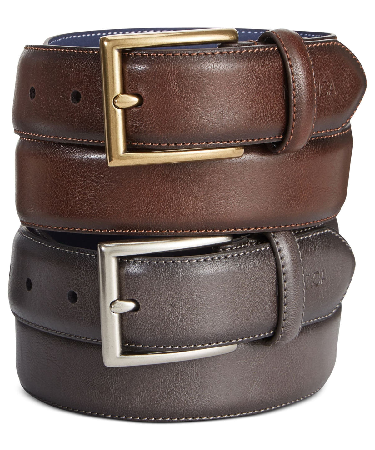 Nautica Anchor Charm Dress Belt