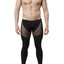 CheapUndies Black Mesh Panel Performance Tight