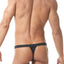 Gregg Homme Black Reveal Italian Jacquard Thong
