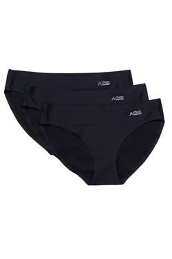 AQS Tropical-Black Laser Cut Bikini Brief 3-Pack thumbnail 1