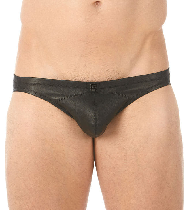 Gregg Homme Black Lambskin Leather Brief