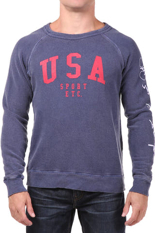 Rxmance Unisex Navy Blue USA Sweatshirt