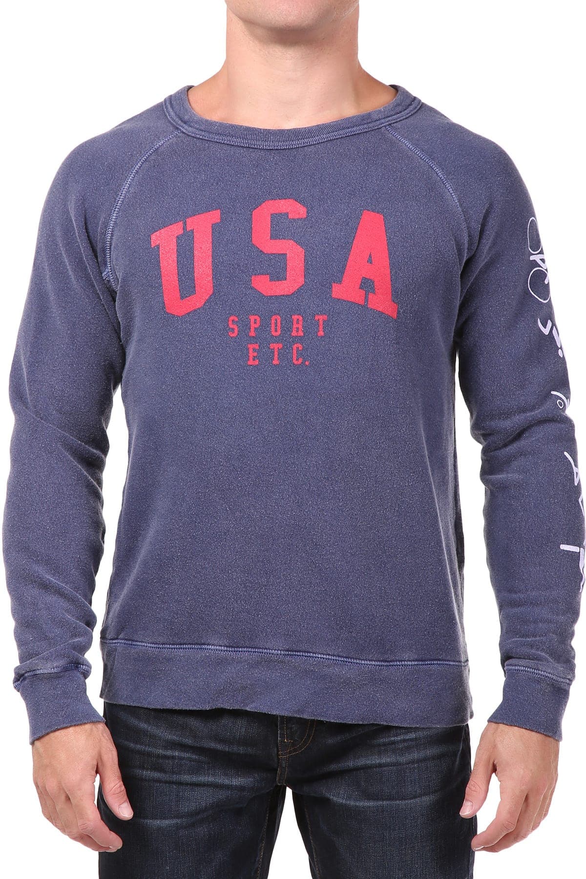 Rxmance Unisex Navy Blue USA Sweatshirt