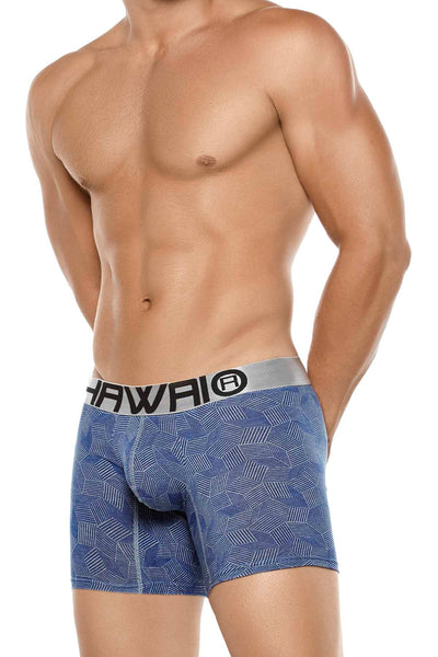 Hawai Blue Stripe Squares Boxer