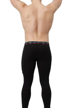 2(X)IST Black Tartan Plaid Long Underwear thumbnail 2