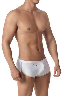 Pikante White Great Achilles Cheeky Boxer Trunk thumbnail 1