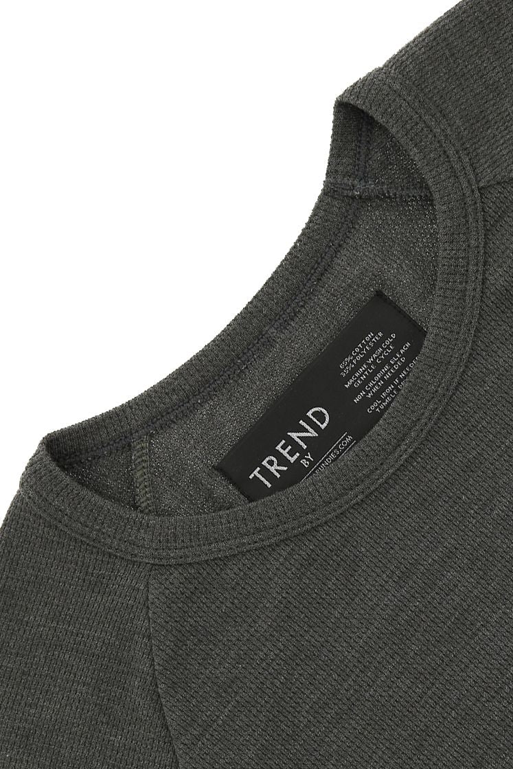 Trend Grey Waffle Henley