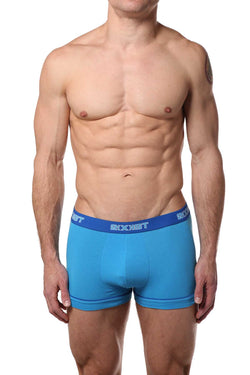 2(X)IST Grey & Blue Performance Cotton Trunk - 2 PACK thumbnail 1