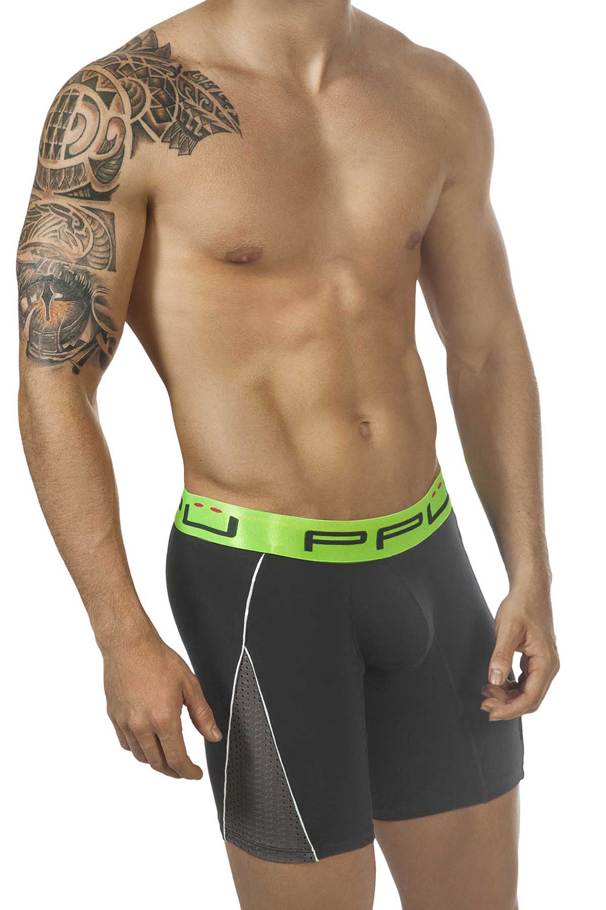 PPÜ Black/Charcoal-Mesh Boxer Brief
