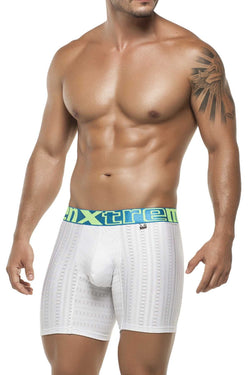 Xtremen White Classic Micro Jacquard Boxer Brief thumbnail 2