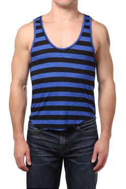 Y.M.L.A Blue Stripe Tank Top thumbnail 1