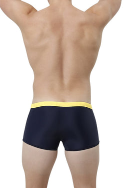 James Tudor Navy & Yellow Battle Swim Trunk thumbnail 2