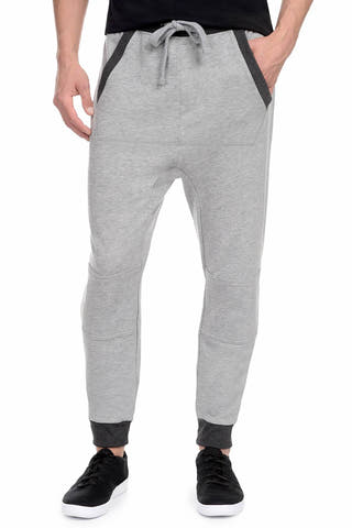 2(X)IST Light-Heather-Grey French Terry Drop Inseam Jogger Pant