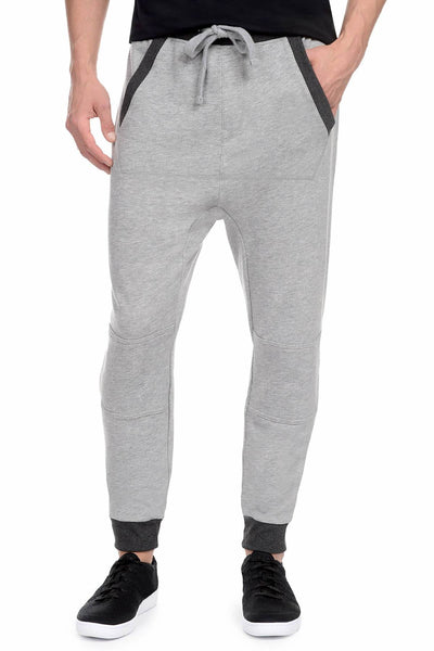 2(X)IST Light-Heather-Grey French Terry Drop Inseam Jogger Pant