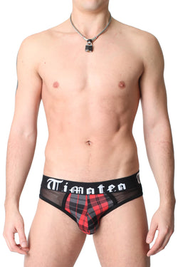 Timoteo Red Plaid Super Low Brief thumbnail 1