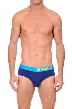 2(X)IST Blue Depth Electric Cotton Stretch Brief thumbnail 1