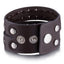 Brown Leather Bradded Wrapped Bracelet