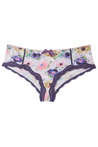 Catherine Malandrino Floral Printed Microfiber Hipster