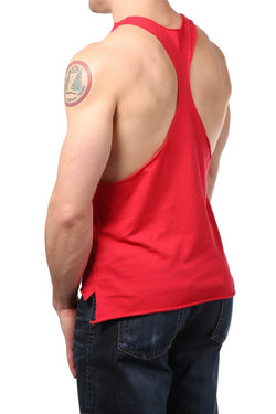 Y.M.L.A Red Raw Edge String Tank thumbnail 2