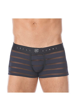 Gregg Homme Black Mesh Encore Waistband Boxer Brief thumbnail 1