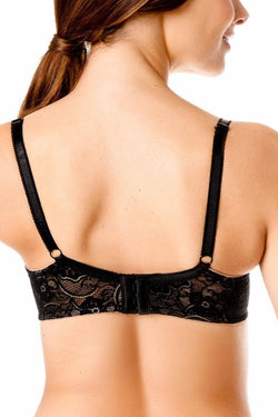 Motherhood Intimates Nude/Black/Lace Lily Full Coverage Nursing Bra thumbnail 3