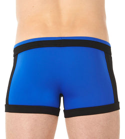 Gregg Homme Blue Mesh Insert Swim Trunk thumbnail 3