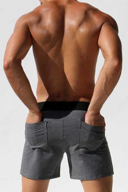 Rufskin Grey Daniel Loose Fit Stretch Lounge Shorts thumbnail 3
