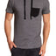 Pop Icon Grey Colby Short Sleeve Hoodie T-Shirt