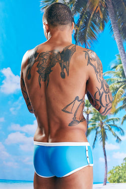 Elektrik Blue Pipped Swim Short thumbnail 2