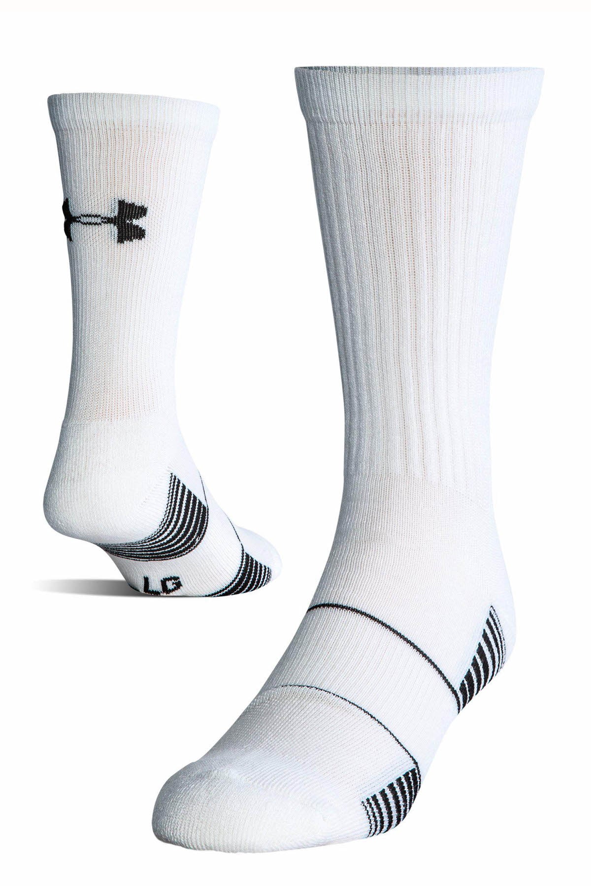Under Armour White Team Crew Socks