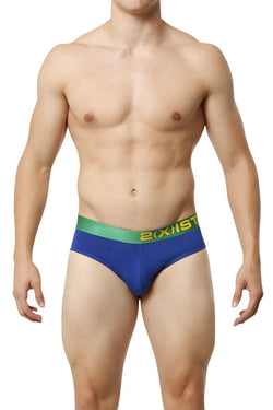 2(X)IST Cobalt Electric Cotton Stretch Brief thumbnail 2